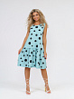914 Сарафан "Горох/дымчато-голубой"